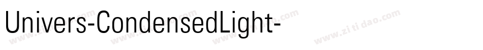 Univers-CondensedLight字体转换