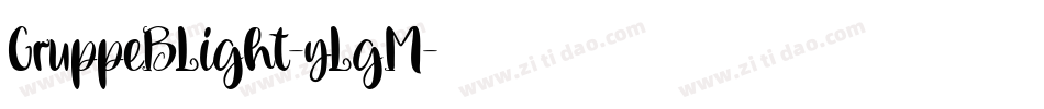 GruppeBLight-yLgM字体转换