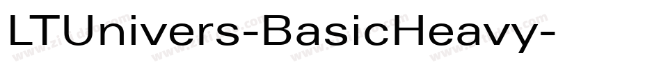 LTUnivers-BasicHeavy字体转换