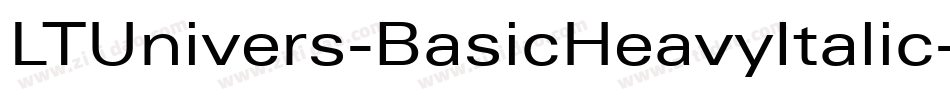 LTUnivers-BasicHeavyItalic字体转换