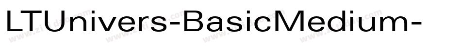 LTUnivers-BasicMedium字体转换