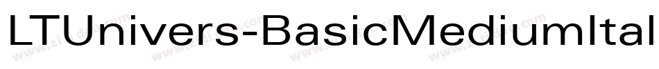 LTUnivers-BasicMediumItalic字体转换