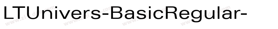 LTUnivers-BasicRegular字体转换