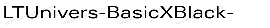 LTUnivers-BasicXBlack字体转换