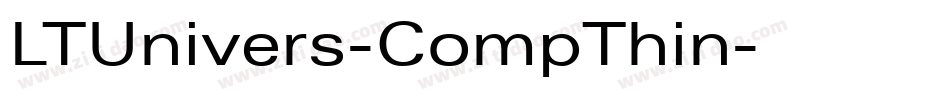 LTUnivers-CompThin字体转换