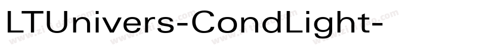 LTUnivers-CondLight字体转换
