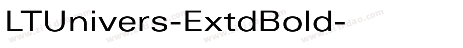 LTUnivers-ExtdBold字体转换