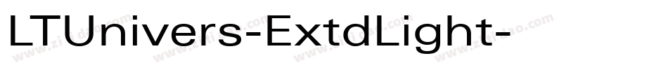 LTUnivers-ExtdLight字体转换