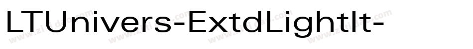LTUnivers-ExtdLightIt字体转换