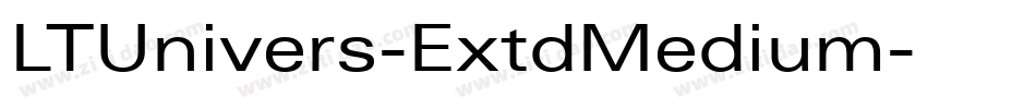 LTUnivers-ExtdMedium字体转换