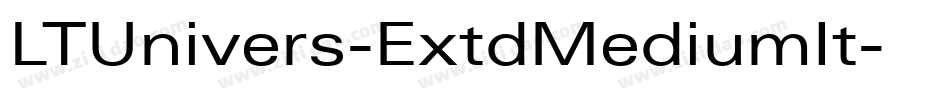 LTUnivers-ExtdMediumIt字体转换