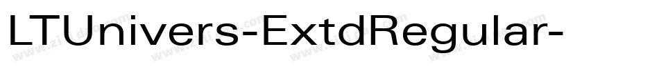 LTUnivers-ExtdRegular字体转换