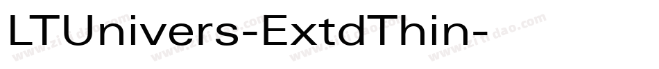LTUnivers-ExtdThin字体转换