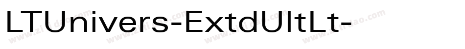 LTUnivers-ExtdUltLt字体转换