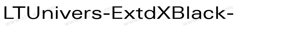 LTUnivers-ExtdXBlack字体转换