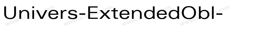 Univers-ExtendedObl字体转换