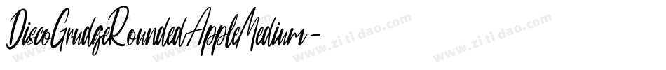 DiscoGrudgeRoundedAppleMedium-eKae字体转换