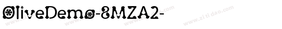 OliveDemo-8MZA2字体转换