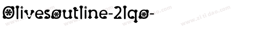 Olivesoutline-2lqo字体转换