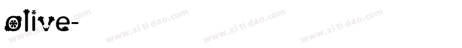 olive字体转换