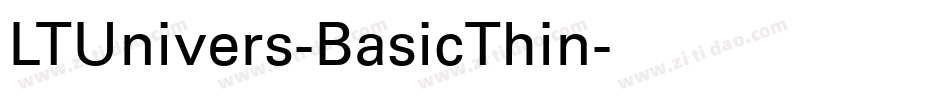 LTUnivers-BasicThin字体转换