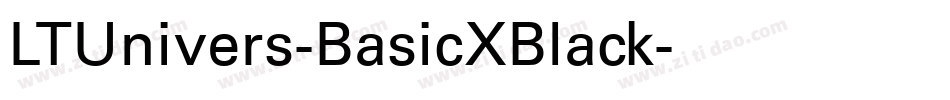 LTUnivers-BasicXBlack字体转换