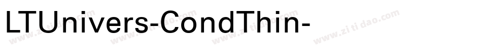LTUnivers-CondThin字体转换