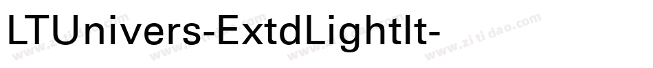 LTUnivers-ExtdLightIt字体转换