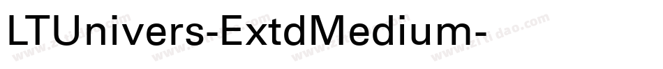 LTUnivers-ExtdMedium字体转换