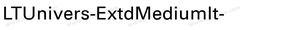 LTUnivers-ExtdMediumIt字体转换