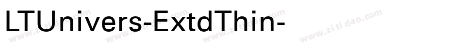 LTUnivers-ExtdThin字体转换