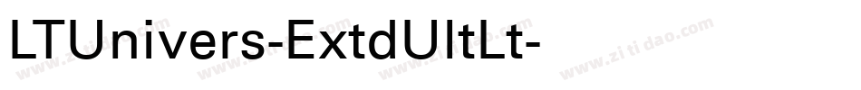 LTUnivers-ExtdUltLt字体转换