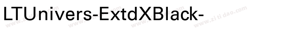 LTUnivers-ExtdXBlack字体转换