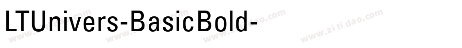 LTUnivers-BasicBold字体转换