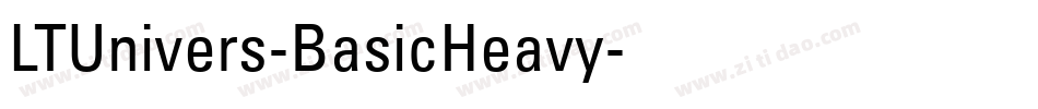 LTUnivers-BasicHeavy字体转换
