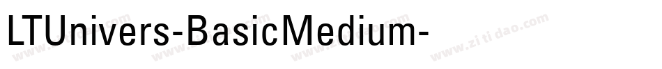 LTUnivers-BasicMedium字体转换
