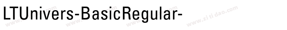 LTUnivers-BasicRegular字体转换