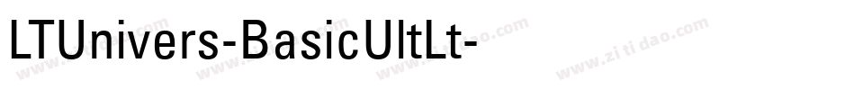 LTUnivers-BasicUltLt字体转换