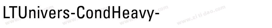 LTUnivers-CondHeavy字体转换