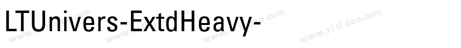 LTUnivers-ExtdHeavy字体转换