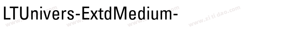 LTUnivers-ExtdMedium字体转换