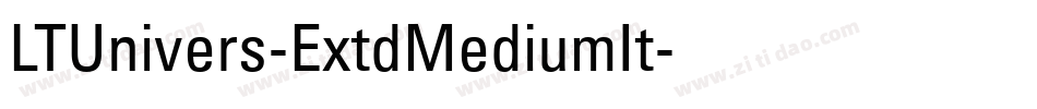 LTUnivers-ExtdMediumIt字体转换