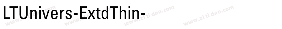 LTUnivers-ExtdThin字体转换