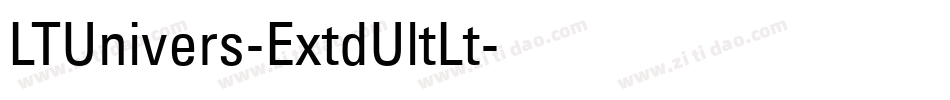 LTUnivers-ExtdUltLt字体转换