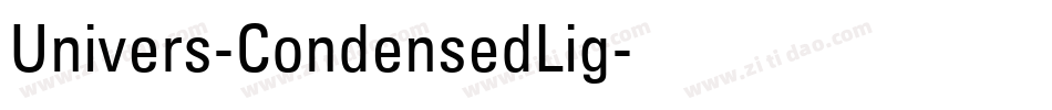 Univers-CondensedLig字体转换