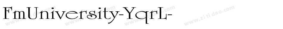 FmUniversity-YqrL字体转换