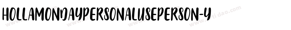 HollamondaypersonalusePerson-yw1Oe字体转换
