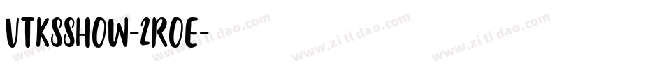 VtksShow-2rOe字体转换