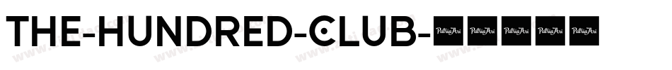 The-Hundred-Club字体转换