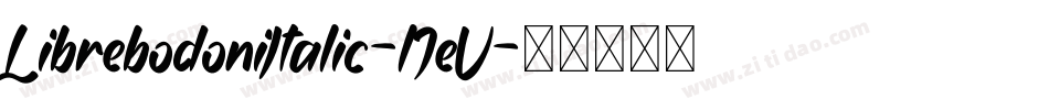 LibrebodoniItalic-lJeV字体转换